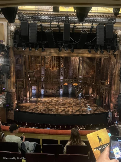Victoria Palace Theatre Royal Circle F21 view from seat photo