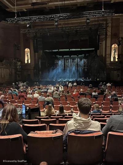 Alexandra Palace Theatre Stalls R10 view from seat photo