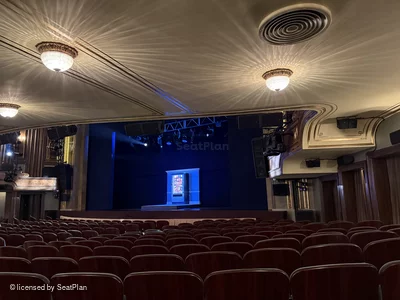 Nederlander Theatre Orchestra P22 view from seat photo
