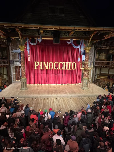 Shakespeare's Globe Theatre Middle Gallery - Bay H A30 view from seat photo