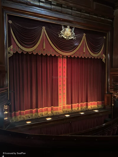 St Martin's Theatre Dress Circle B6 view from seat photo