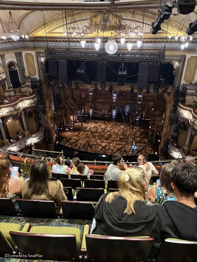 Victoria Palace Theatre Grand Circle H16 view from seat photo