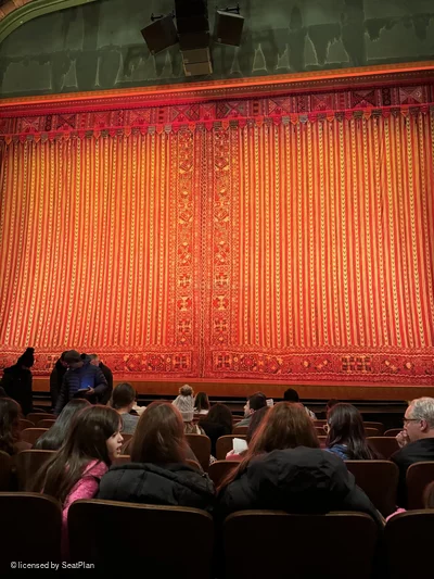 New Amsterdam Theatre Orchestra H104 view from seat photo