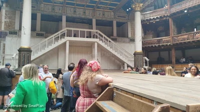 Shakespeare's Globe Theatre Yard Standing D25 view from seat photo