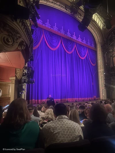 Lyceum Theatre Orchestra L17 view from seat photo