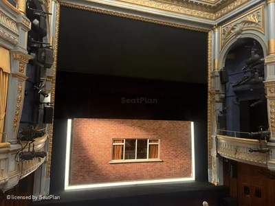 Harold Pinter Theatre Dress Circle A13 view from seat photo