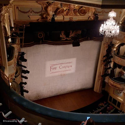 Wyndham's Theatre Grand Circle E26 view from seat photo