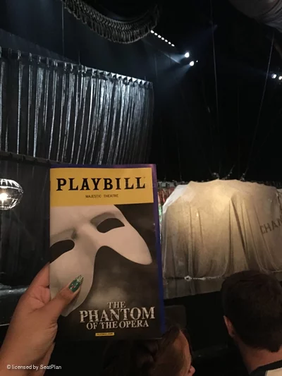 Majestic Theatre Orchestra BB9 view from seat photo