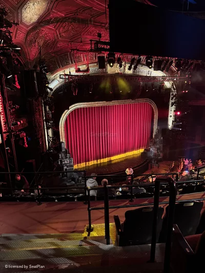 Studio 54 Theatre Mezzanine HH1 view from seat photo