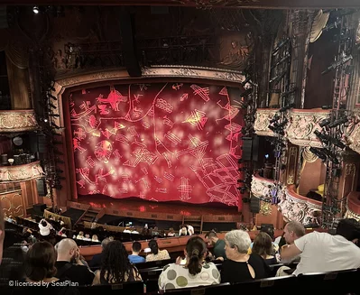 Lyceum Theatre Royal Circle H9 view from seat photo