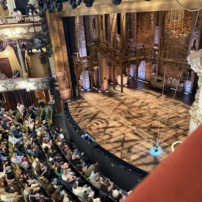 Victoria Palace Theatre Grand Circle Box A1 view from seat photo