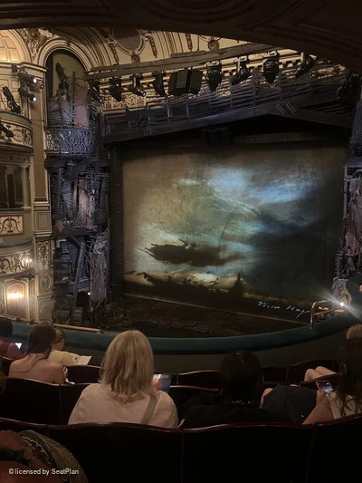 Sondheim Theatre Dress Circle E4 view from seat photo