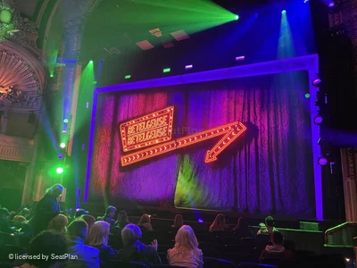Palace Theatre Orchestra J120 view from seat photo