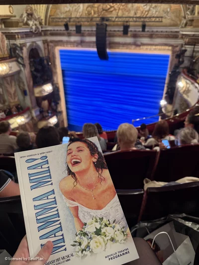Novello Theatre Grand Circle E3 view from seat photo