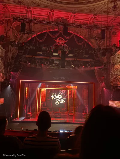London Coliseum Dress Circle B36 view from seat photo