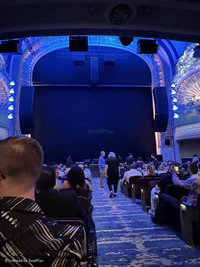 Palace Theatre Orchestra O101 view from seat photo