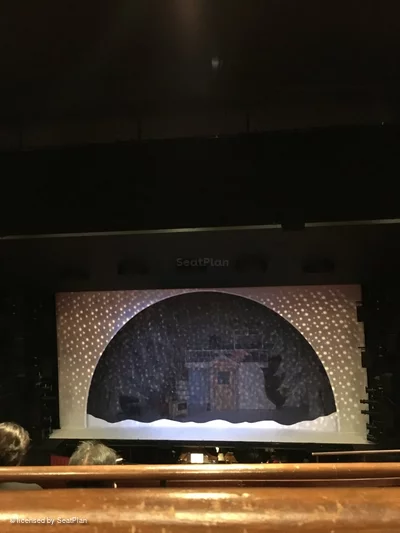 Peacock Theatre Dress Circle E11 view from seat photo