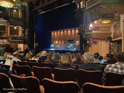 Belasco Theatre Orchestra N26 view from seat photo
