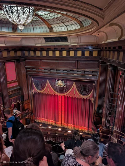 St Martin's Theatre Upper Circle G18 view from seat photo