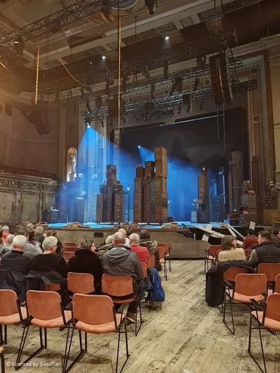 Alexandra Palace Theatre Stalls M4 view from seat photo