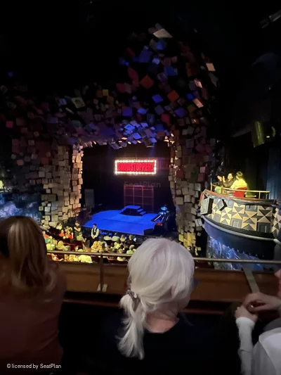 Cambridge Theatre Dress Circle B5 view from seat photo