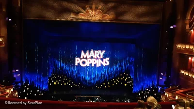 Prince Edward Theatre Dress Circle G17 view from seat photo