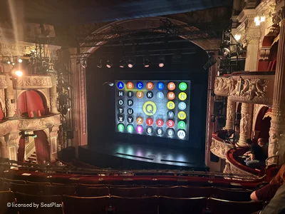 Shaftesbury Theatre Royal Circle F6 view from seat photo