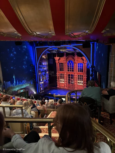 Savoy Theatre Dress Circle H1 view from seat photo