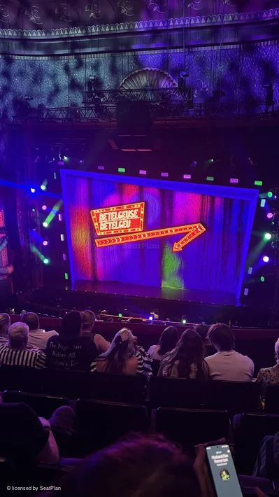 Prince Edward Theatre Dress Circle J1 view from seat photo