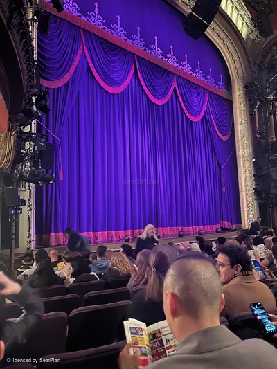 Lyceum Theatre Orchestra J13 view from seat photo