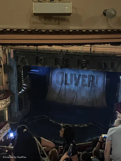 Gielgud Theatre Grand Circle G8 view from seat photo