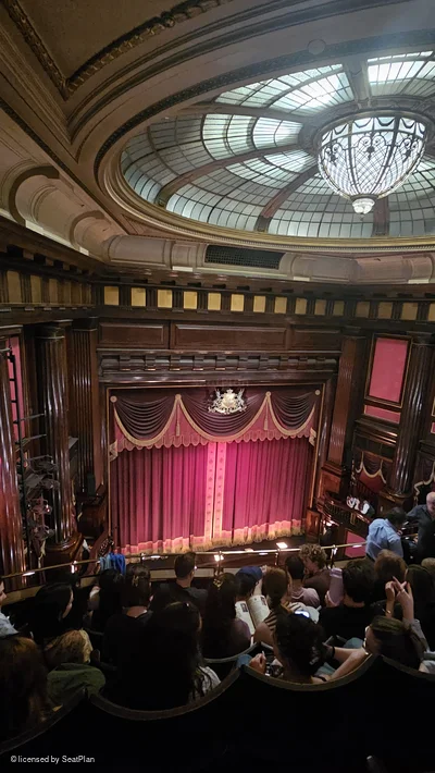 St Martin's Theatre Upper Circle F2 view from seat photo