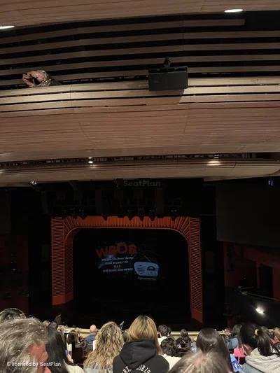Marquis Theatre Mezzanine K8 view from seat photo