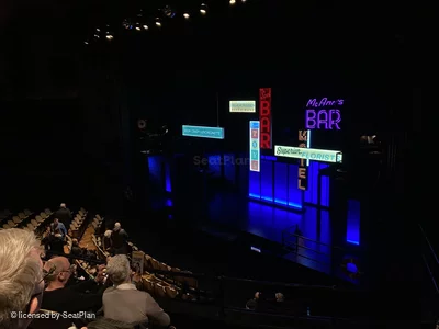 Studio 54 Theatre Front Mezzanine DD18 view from seat photo