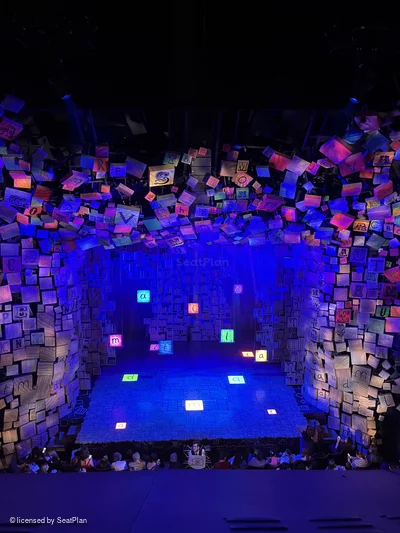 Cambridge Theatre Upper Circle A17 view from seat photo