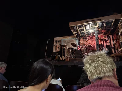 Longacre Theatre Orchestra B106 view from seat photo