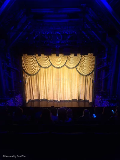 Trafalgar Theatre Dress Circle F13 view from seat photo