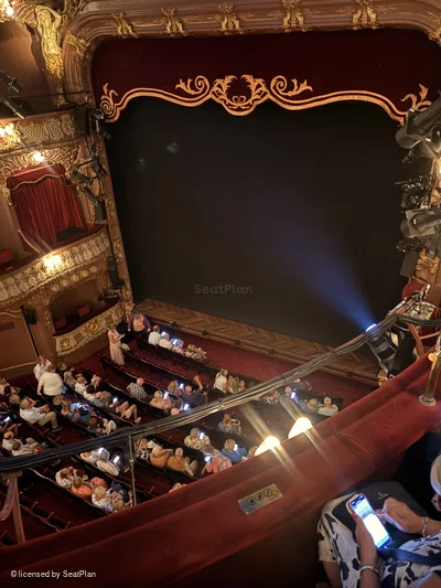 Apollo Theatre Grand Circle B3 view from seat photo