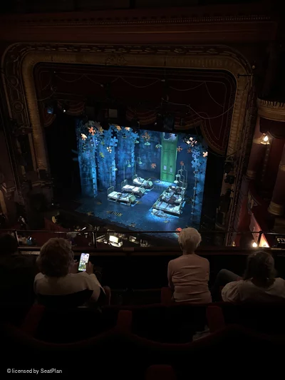 Palace Theatre Grand Tier E9 view from seat photo