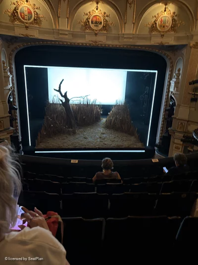 Ambassadors Theatre Circle F10 view from seat photo