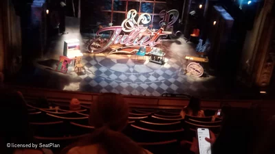 Stephen Sondheim Theatre Mezzanine JJ113 view from seat photo