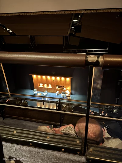 Barbican Theatre Gallery B21 view from seat photo
