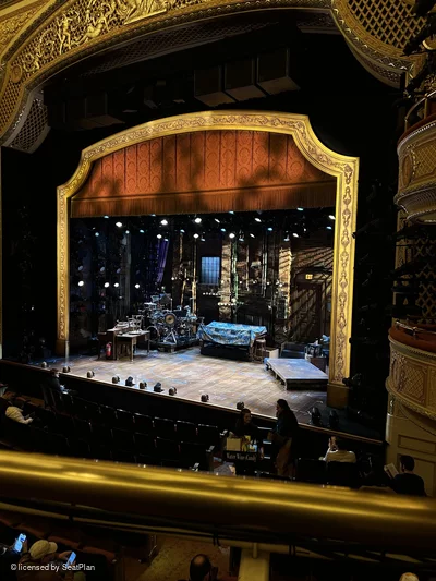 James Earl Jones Theatre Mezzanine A14 view from seat photo