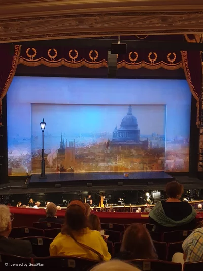 London Coliseum Dress Circle G37 view from seat photo