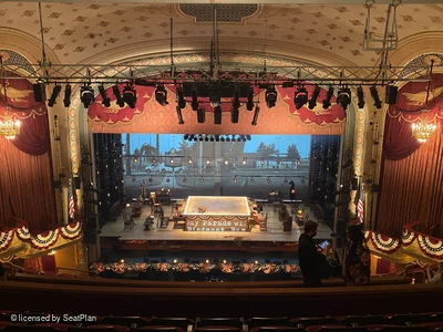Bernard B. Jacobs Theatre Mezzanine K107 view from seat photo