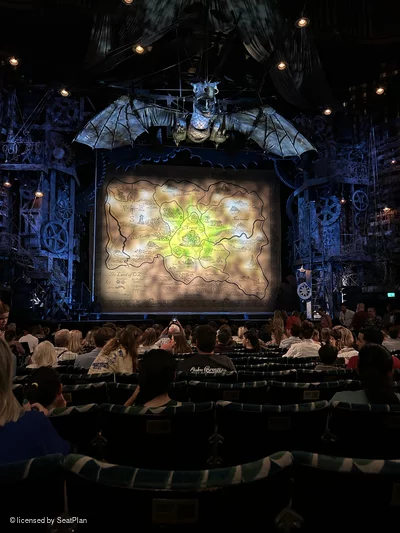 Apollo Victoria Theatre Stalls Q27 view from seat photo