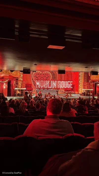 Piccadilly Theatre Stalls T26 view from seat photo