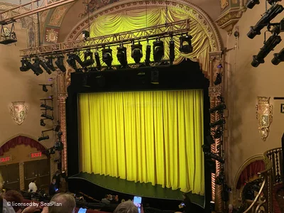 Golden Theatre Front Mezzanine D126 view from seat photo