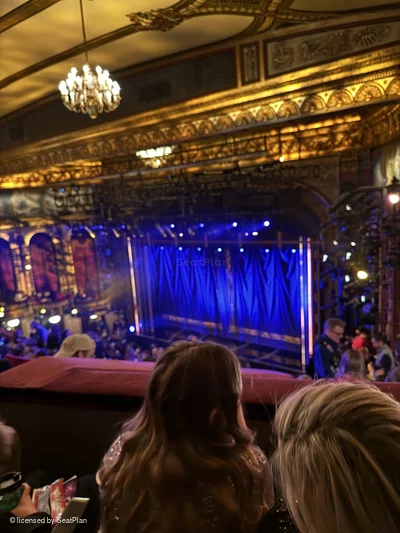 Lena Horne Theatre Rear Mezzanine J14 view from seat photo
