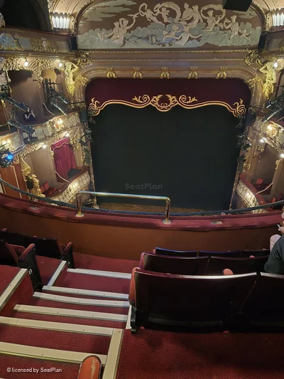 Apollo Theatre Grand Circle E13 view from seat photo